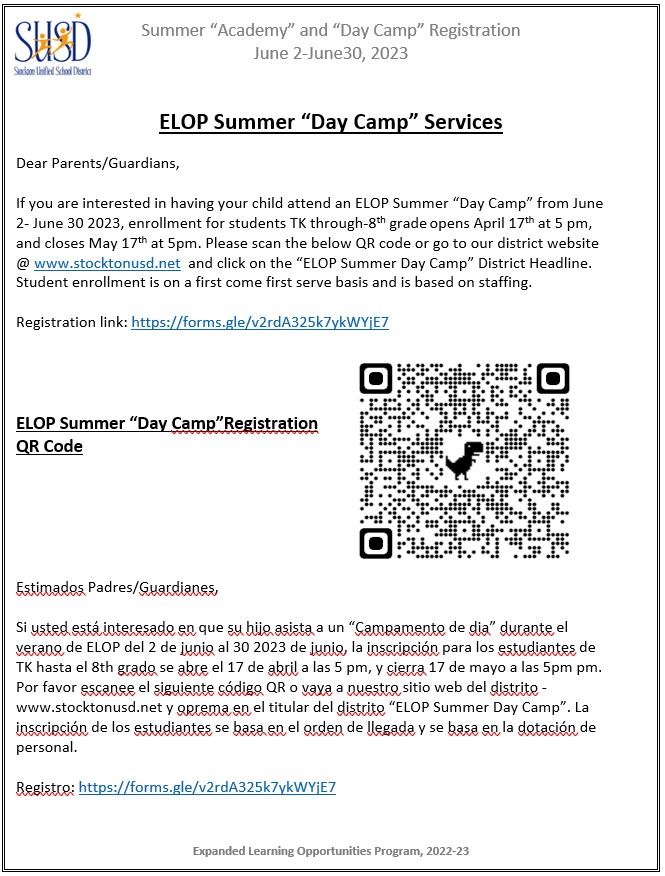  Summer Day Camp Registration